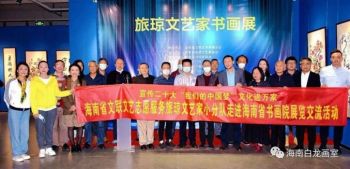 靓丽海南 | 2022旅琼文艺家书画展在海南省书画院开展