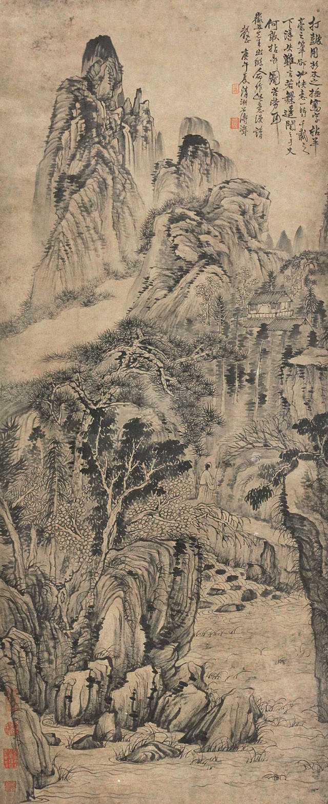 石涛:“苦瓜和尚”把“苦”绘在画卷中(图14)