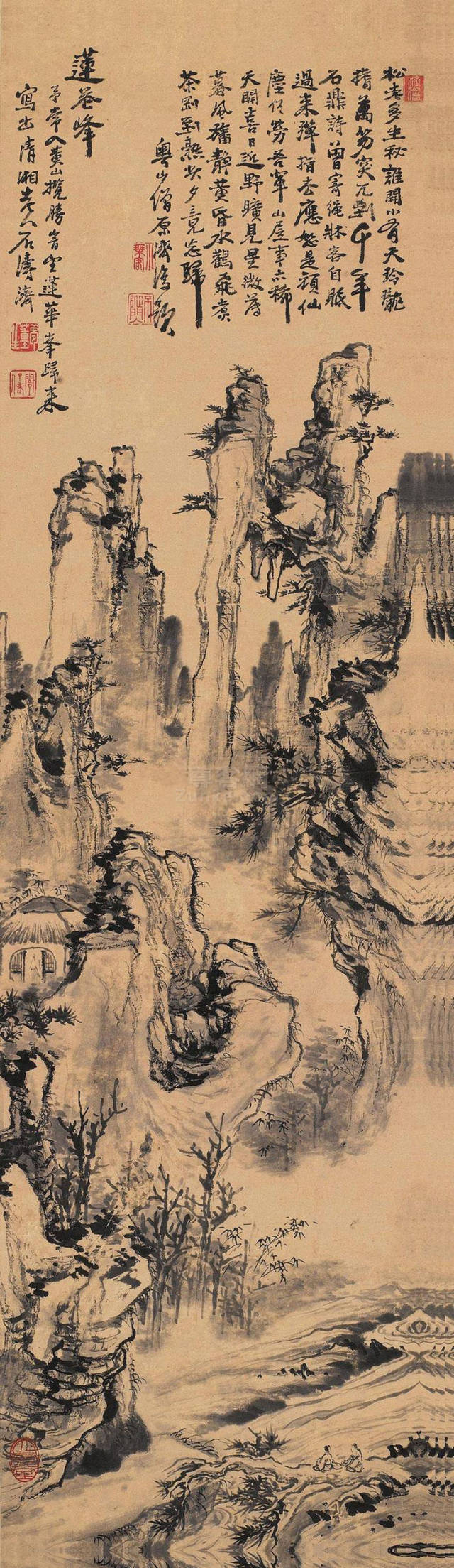石涛:“苦瓜和尚”把“苦”绘在画卷中(图18)