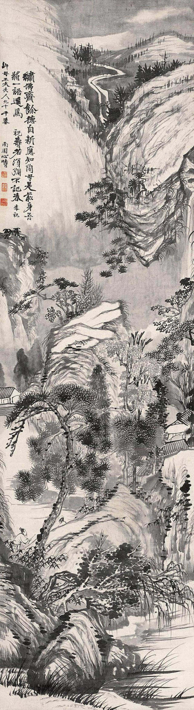 石涛:“苦瓜和尚”把“苦”绘在画卷中(图2) 3-220G12206129E.jpg