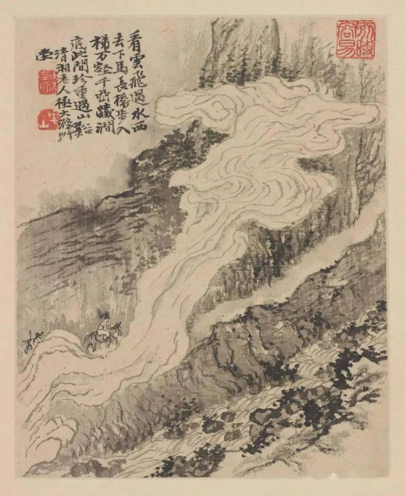 四僧之原济|《金陵怀古册》《秦淮忆旧册》《杜甫诗意册》及其他(图11)