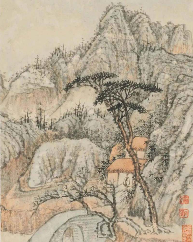 四僧之原济|《金陵怀古册》《秦淮忆旧册》《杜甫诗意册》及其他(图15)
