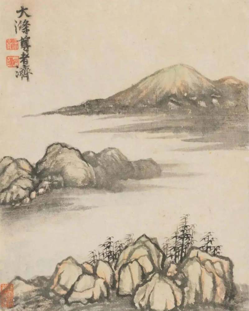 四僧之原济|《金陵怀古册》《秦淮忆旧册》《杜甫诗意册》及其他(图16)