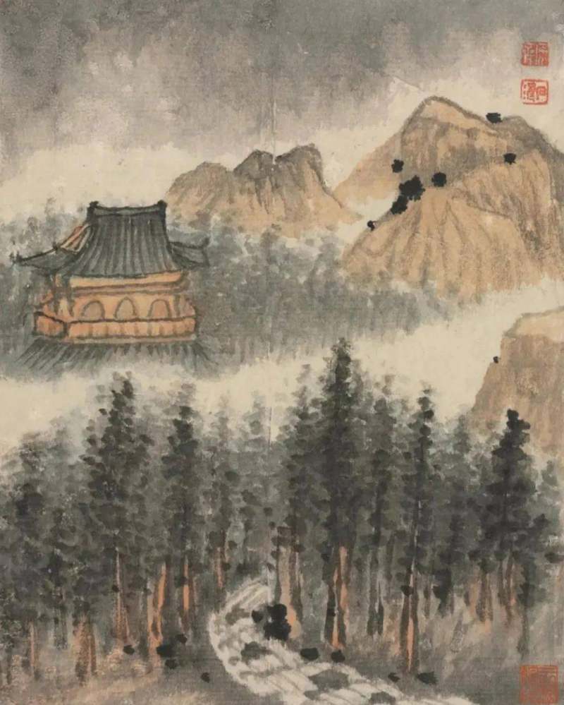 四僧之原济|《金陵怀古册》《秦淮忆旧册》《杜甫诗意册》及其他(图21)