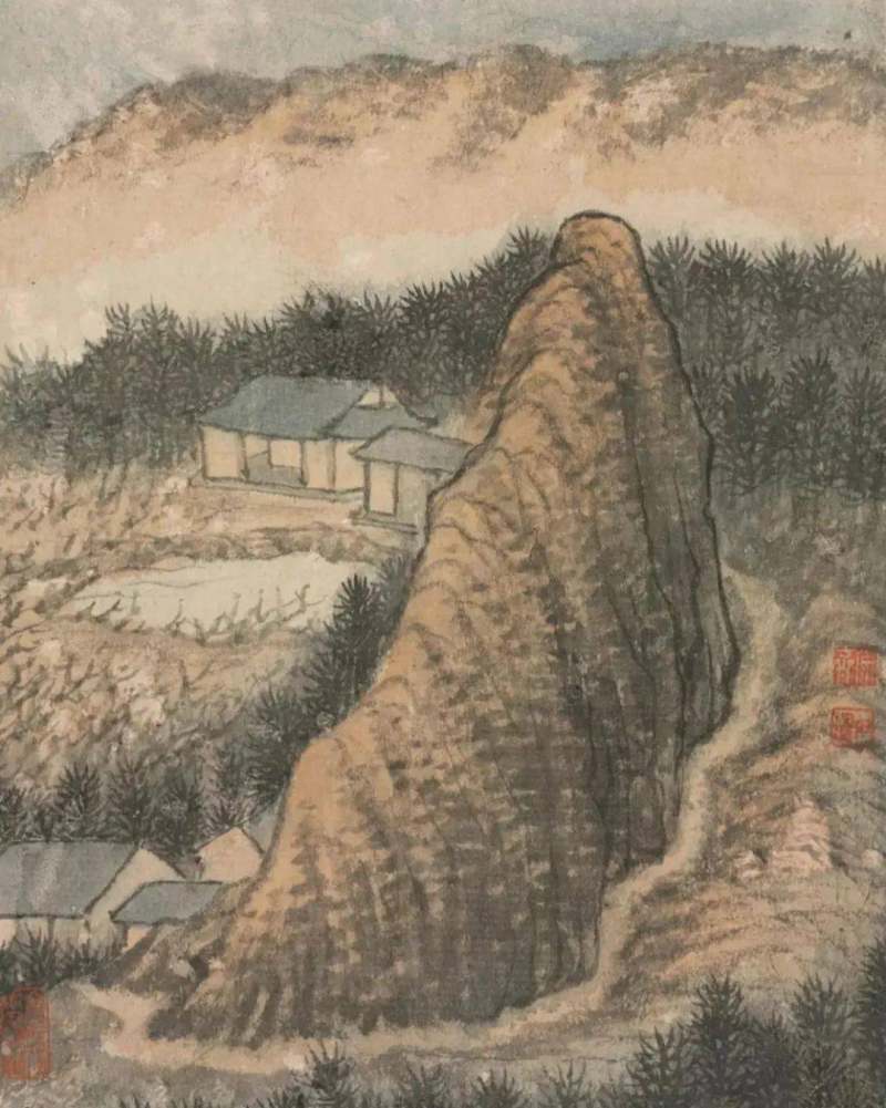 四僧之原济|《金陵怀古册》《秦淮忆旧册》《杜甫诗意册》及其他(图20)