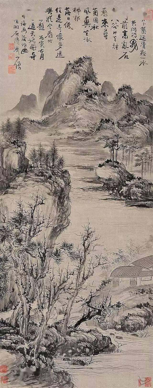 四僧之原济|《金陵怀古册》《秦淮忆旧册》《杜甫诗意册》及其他(图34)