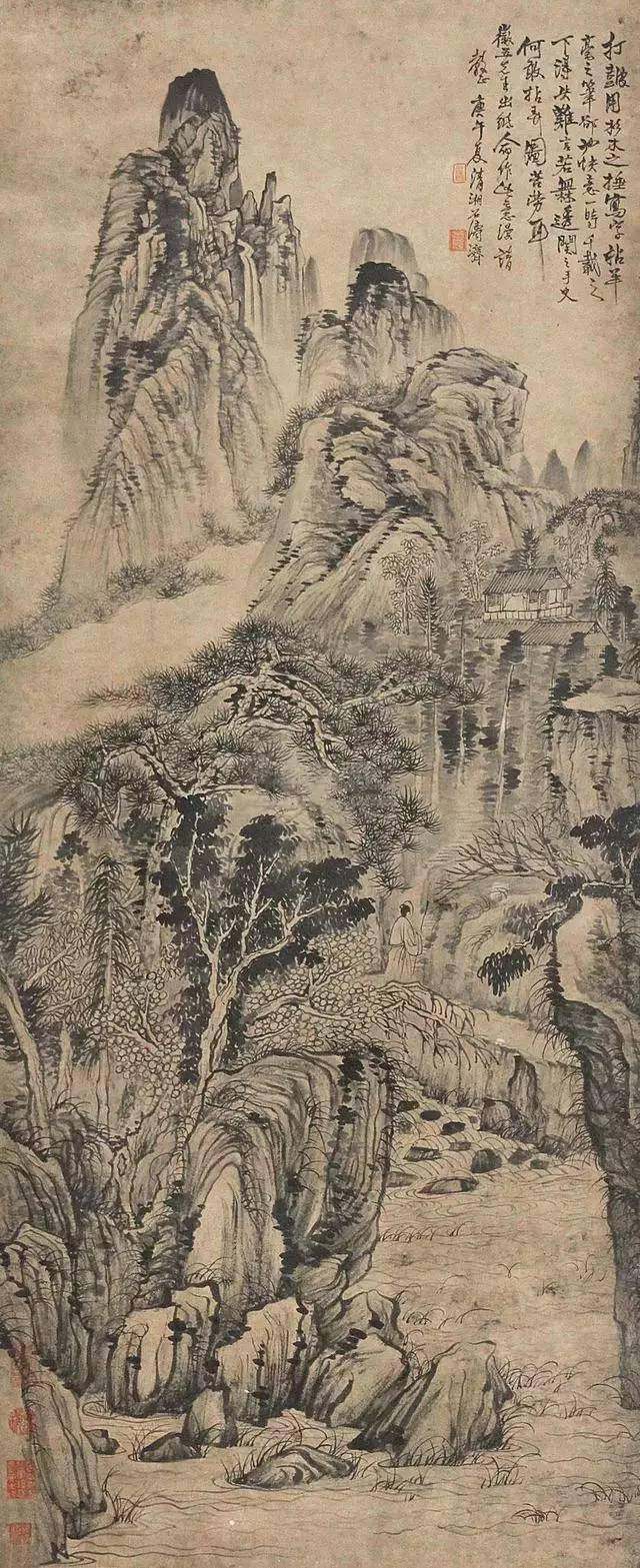 四僧之原济|《金陵怀古册》《秦淮忆旧册》《杜甫诗意册》及其他(图43)
