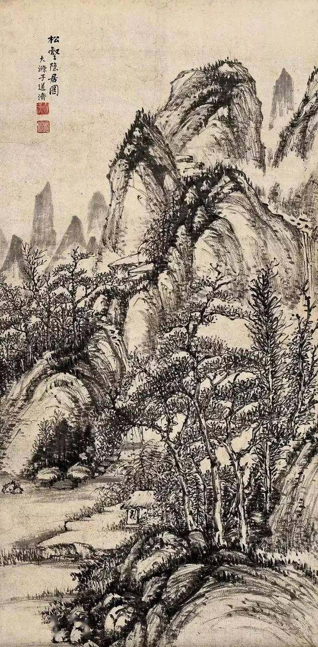 四僧之原济|《金陵怀古册》《秦淮忆旧册》《杜甫诗意册》及其他(图41)