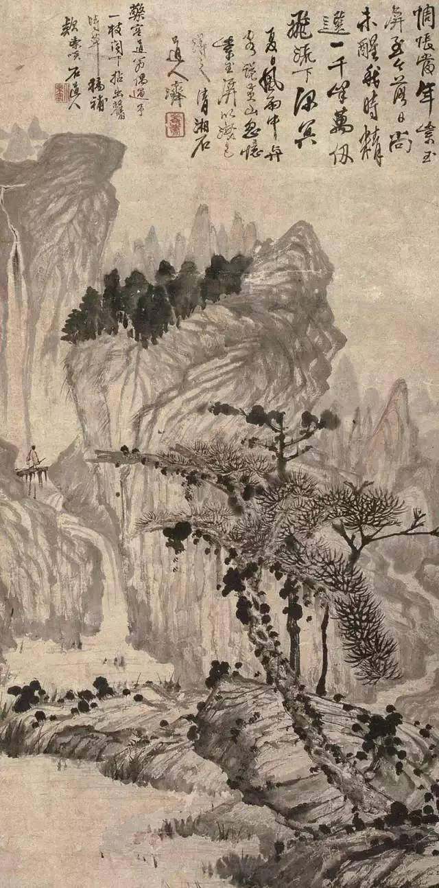四僧之原济|《金陵怀古册》《秦淮忆旧册》《杜甫诗意册》及其他(图50)