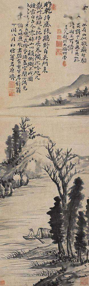 四僧之原济|《金陵怀古册》《秦淮忆旧册》《杜甫诗意册》及其他(图54)
