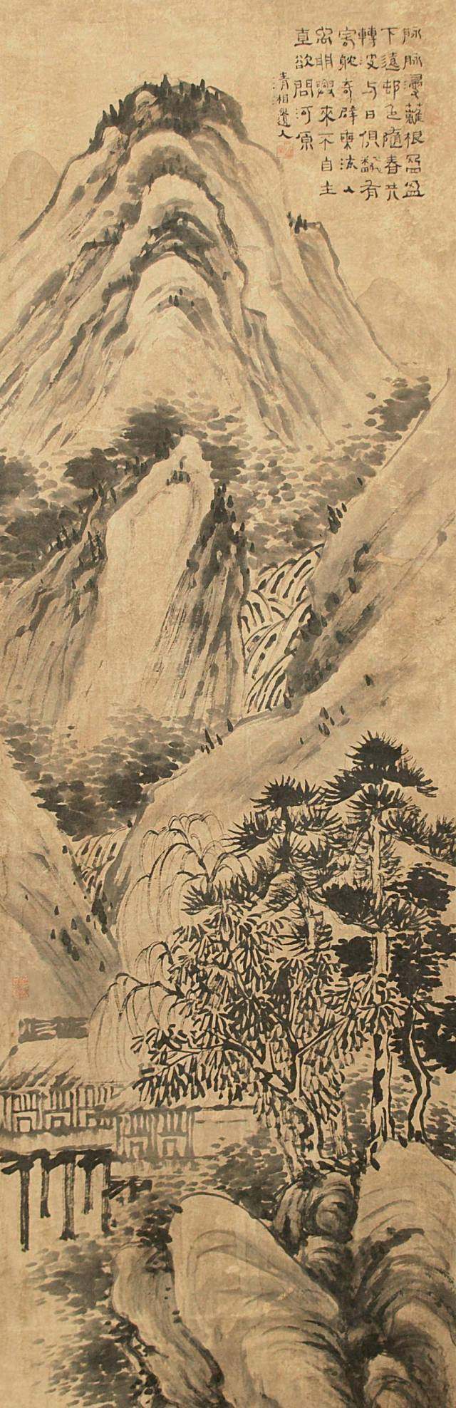 四僧之原济|《金陵怀古册》《秦淮忆旧册》《杜甫诗意册》及其他(图57)