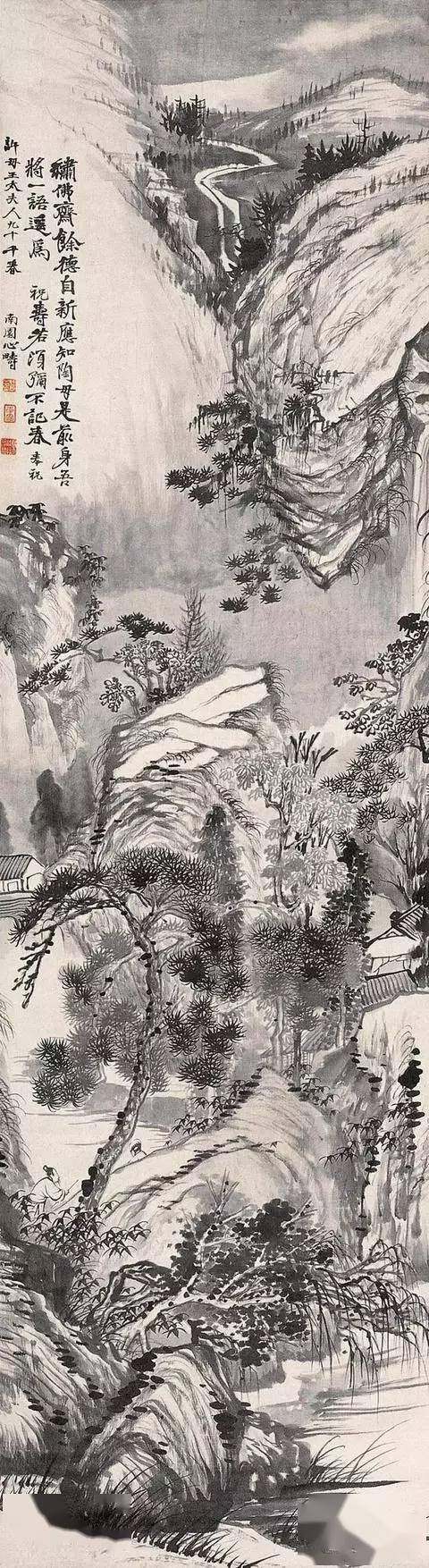 四僧之原济|《金陵怀古册》《秦淮忆旧册》《杜甫诗意册》及其他(图36)