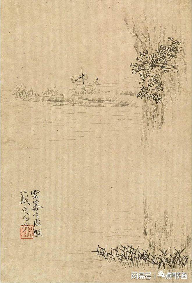四僧之原济|《金陵怀古册》《秦淮忆旧册》《杜甫诗意册》及其他(图23)