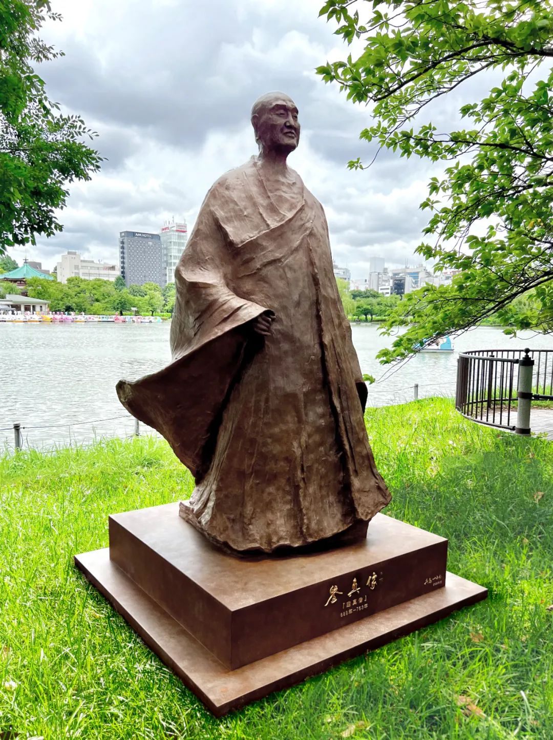 鉴真再次“东渡”日本—吴为山作《鉴真像》在日本东京揭幕(图6)