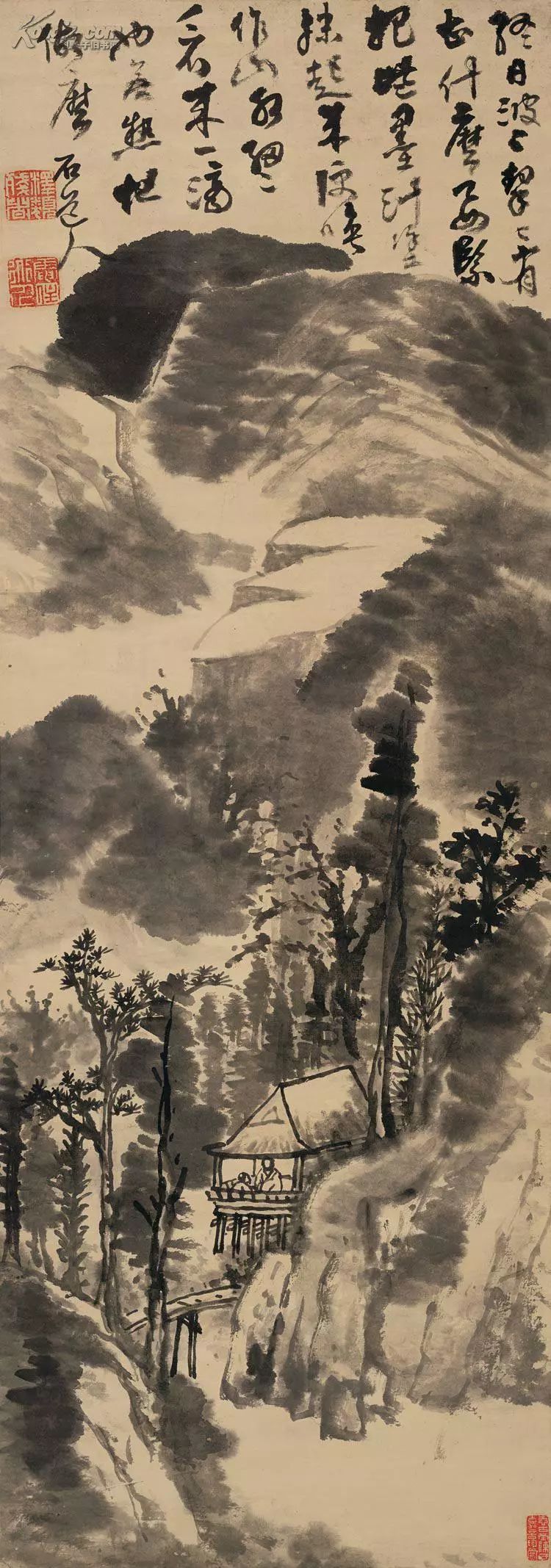 四僧之髡残|在过程中体验追求的快乐以达成人格的完善及其《黄山山水册》《茂林秋树卷》(图4)