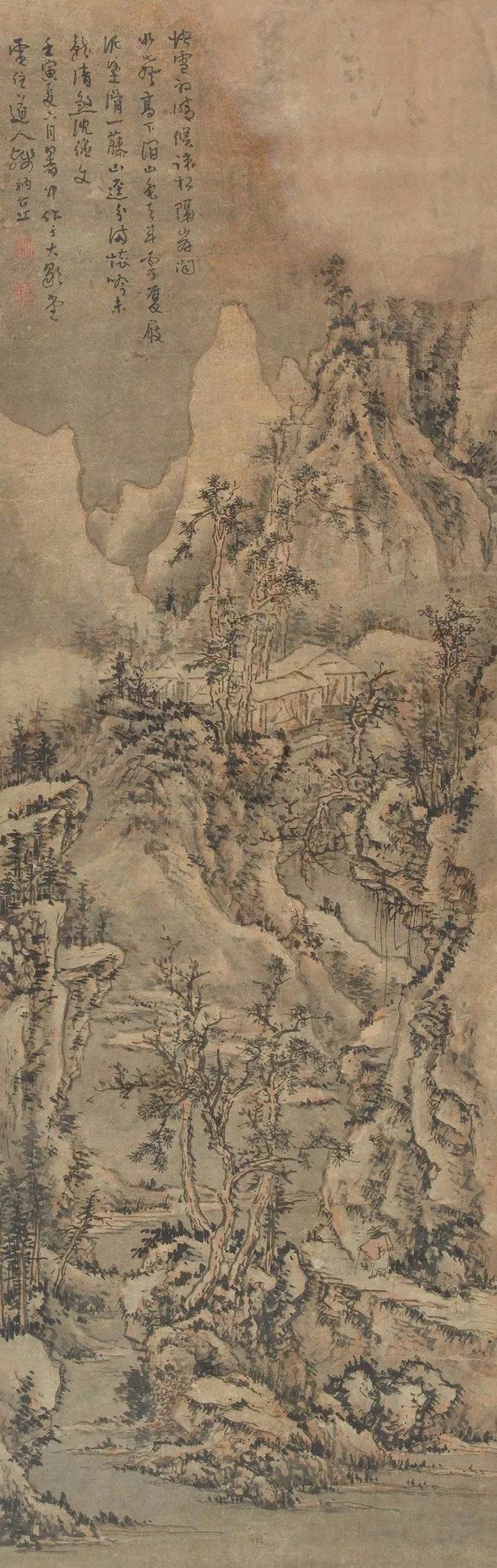 四僧之髡残|在过程中体验追求的快乐以达成人格的完善及其《黄山山水册》《茂林秋树卷》(图8)