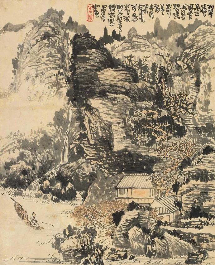 四僧之髡残|在过程中体验追求的快乐以达成人格的完善及其《黄山山水册》《茂林秋树卷》(图25)