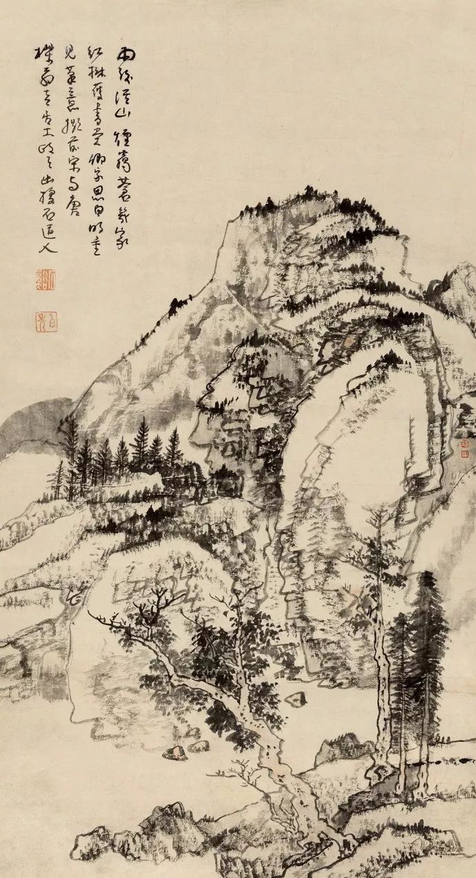 四僧之髡残|在过程中体验追求的快乐以达成人格的完善及其《黄山山水册》《茂林秋树卷》(图33)