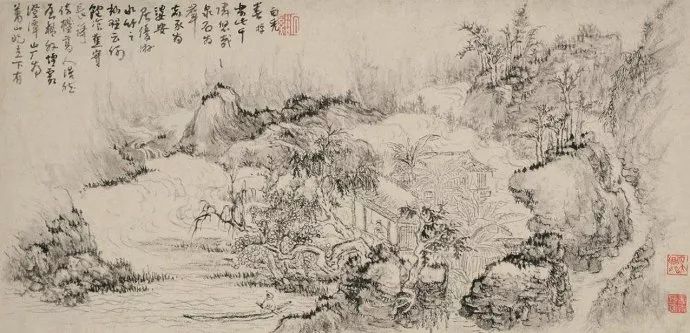 四僧之髡残|在过程中体验追求的快乐以达成人格的完善及其《黄山山水册》《茂林秋树卷》(图31)