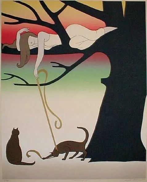 威尔·巴尼特笔下的猫与女人(图6)
