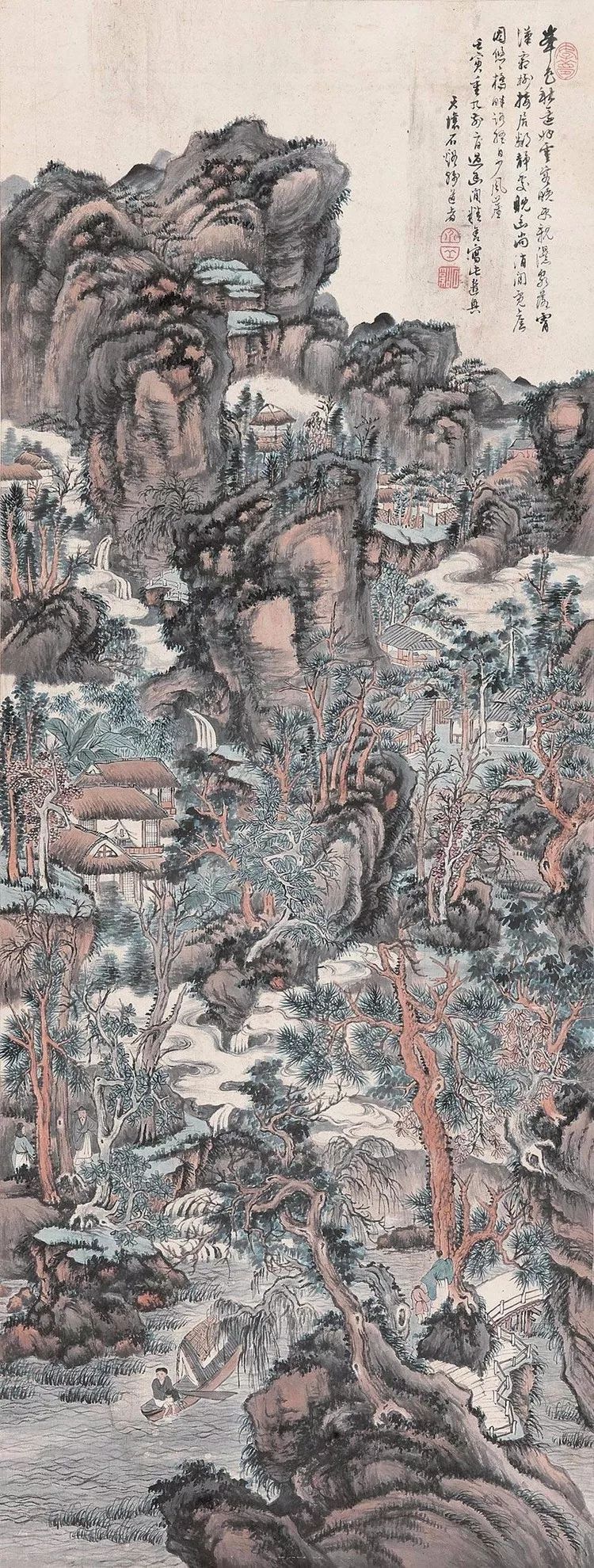 四僧之髡残|在过程中体验追求的快乐以达成人格的完善及其《黄山山水册》《茂林秋树卷》(图55)