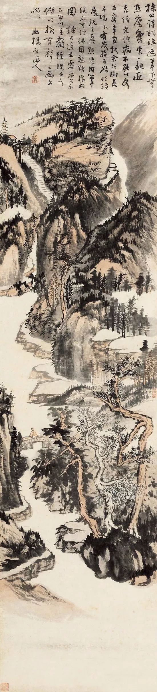 四僧之髡残|在过程中体验追求的快乐以达成人格的完善及其《黄山山水册》《茂林秋树卷》(图62)