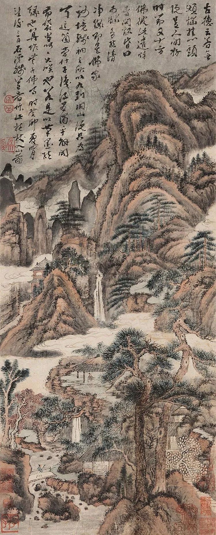 四僧之髡残|在过程中体验追求的快乐以达成人格的完善及其《黄山山水册》《茂林秋树卷》(图69)