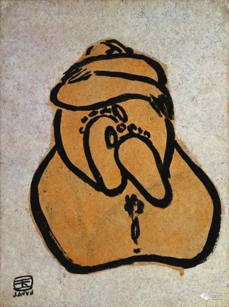 常玉人物篇|中国式的莫迪利阿尼(图39)