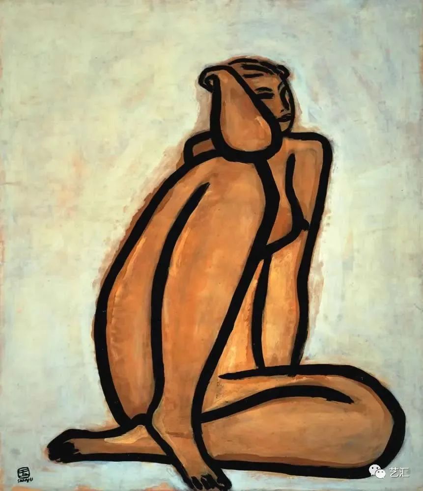 常玉人物篇|中国式的莫迪利阿尼(图47)