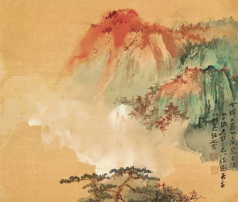 中国古美術・四尺人物と植物掛軸・水墨画・張大千印款・書道品・賞物・肉筆・文房置物 中国古美術・四尺人物と植物掛軸・水墨画・張大千印款・書道品・賞