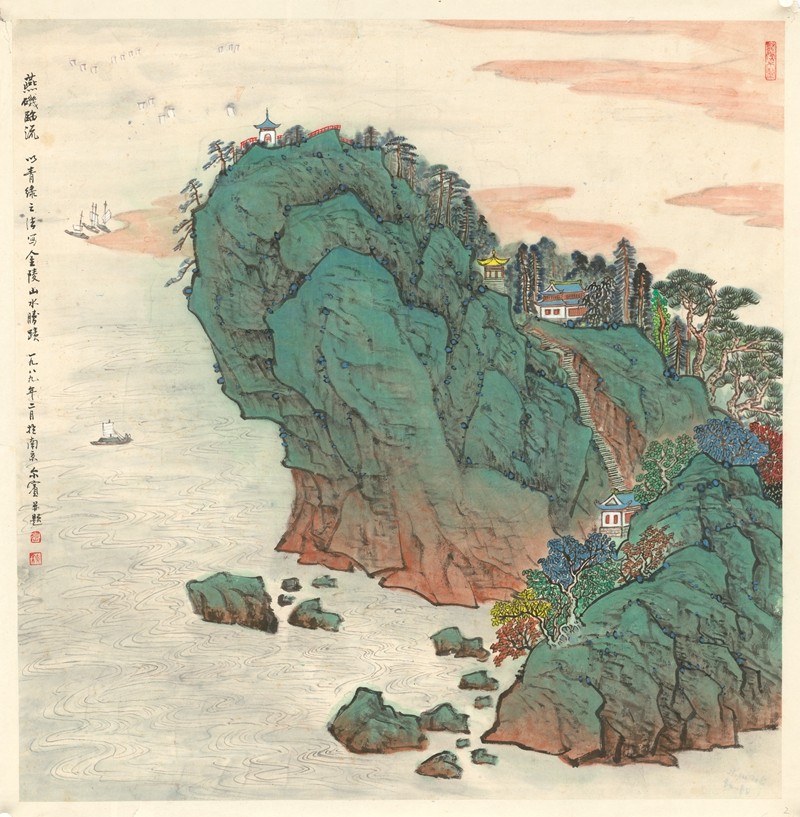 72.燕矶临流   68 ×68   1989_副本.jpg