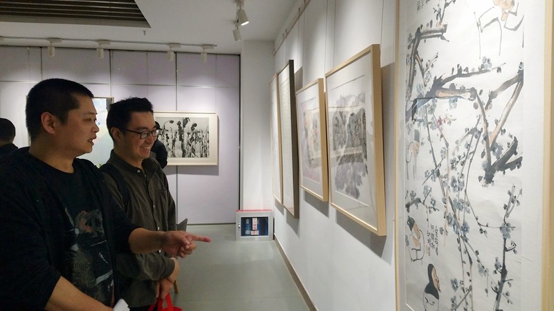 江苏省群众文化学会书画研究院成立大会作品展在江苏省文化馆开幕(图26)