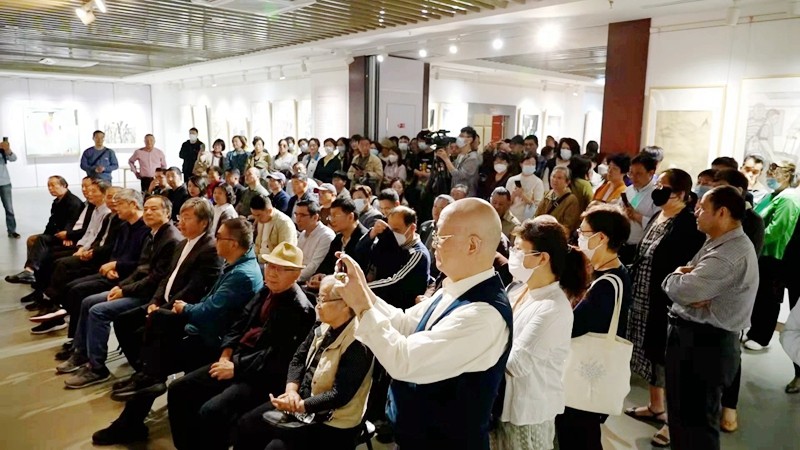江苏省群众文化学会书画研究院成立大会作品展在江苏省文化馆开幕(图29)