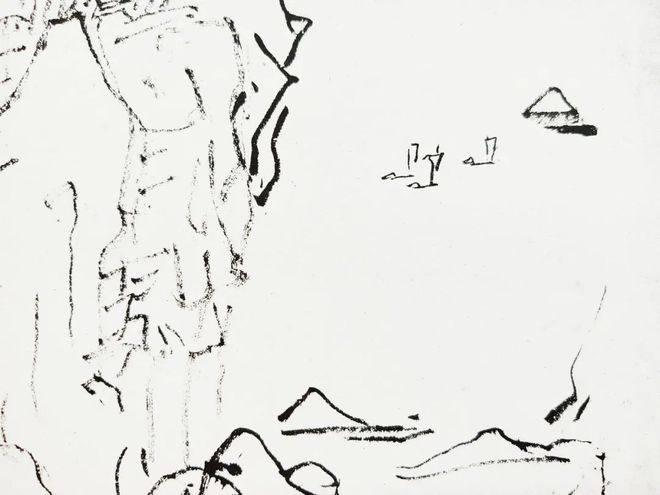 黄宾虹的临摹画稿八十幅(图33)