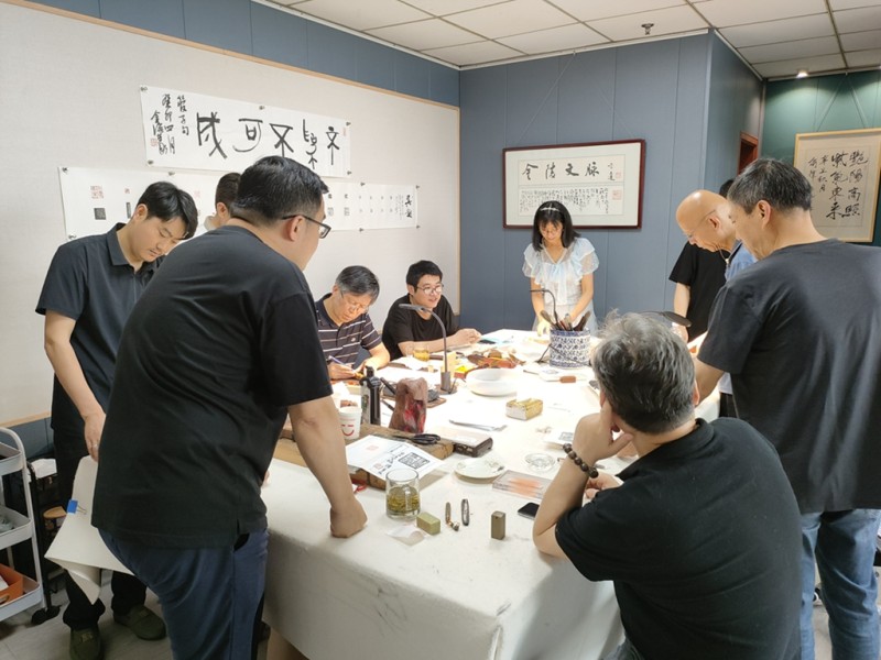 与苏金海先生合刻印章——盋山印友端午雅集(图41)