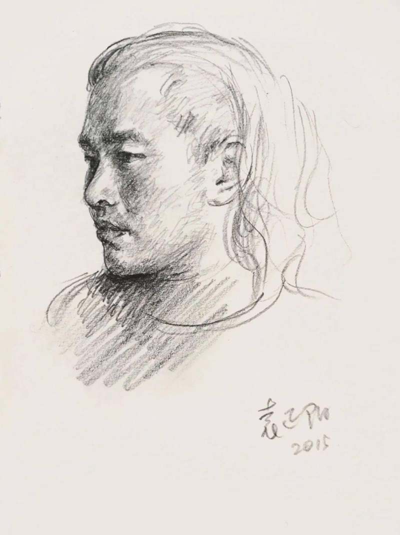 浙江美术馆 |  中国写实画派素描作品展（杭州站）(图15)