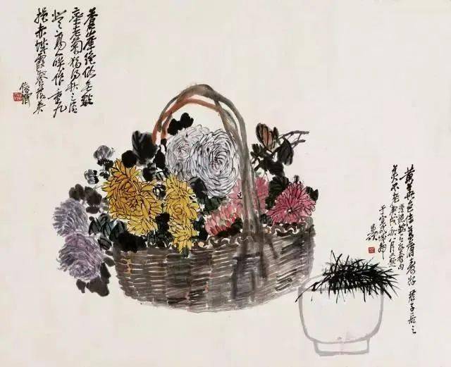 赏菊| 幽独淡雅冷逸傲世挣脱传统藩篱的吴昌硕_长三角美术家网