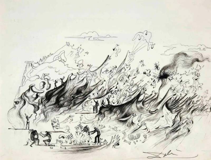素描 | 萨尔瓦多·达利总是 让人们瞠目结舌(图38)