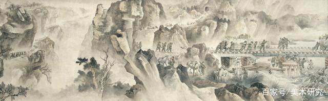 和平 | 柳子谷、满键鸿篇巨制国画长卷《抗美援朝战争画卷》(图8)