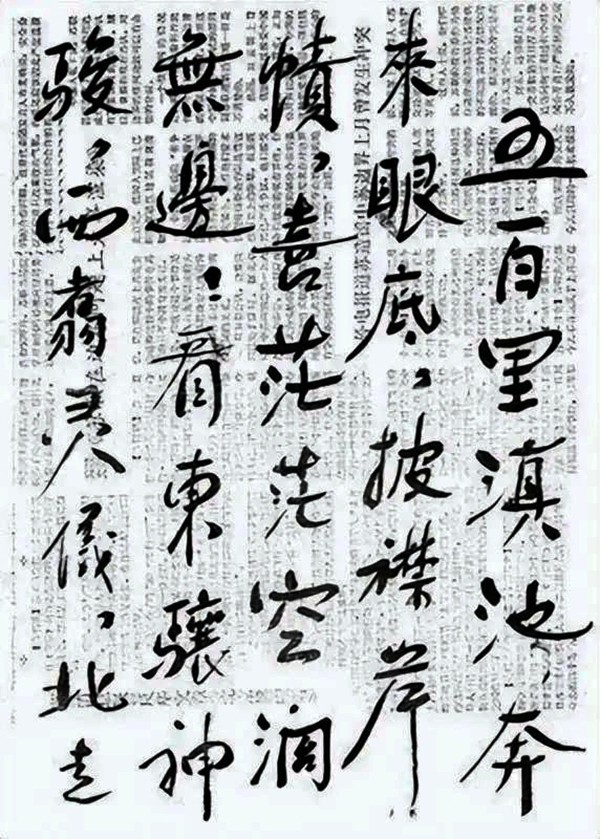 赋闲在家胡耀邦报纸上书写“天下第一长联”(图3)