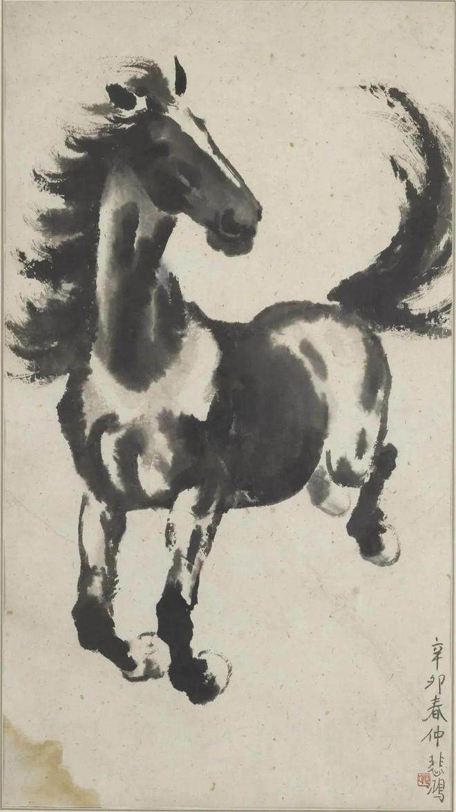 奔腾的精神——徐悲鸿中国画展暨从徐悲鸿的贵州土纸开始——中国美术创新体验作品展在中国美术馆开幕(图19)