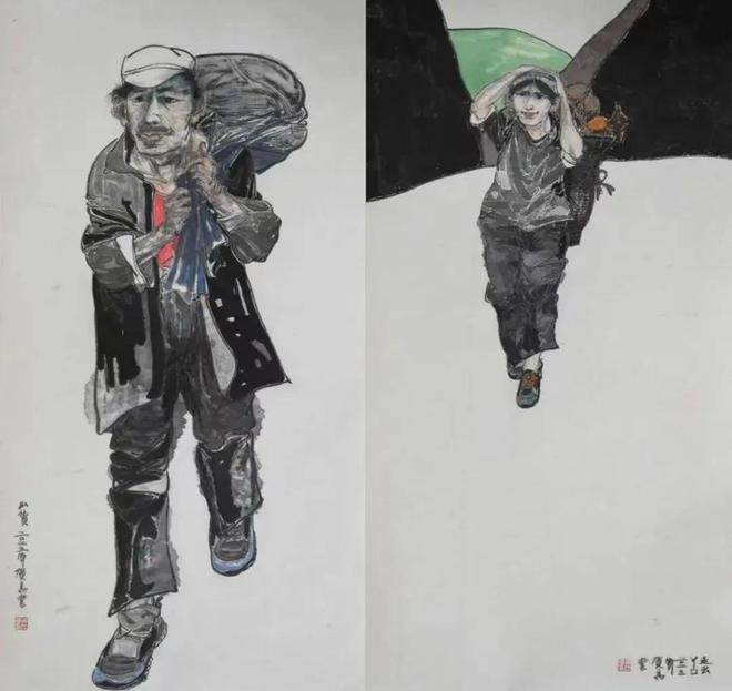 奔腾的精神——徐悲鸿中国画展暨从徐悲鸿的贵州土纸开始——中国美术创新体验作品展在中国美术馆开幕(图46)
