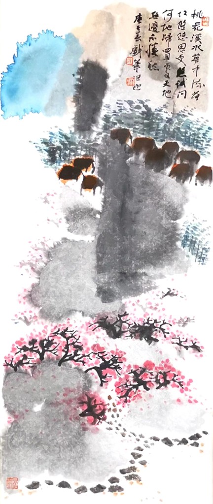 《桃花溪水梦中流》.jpg