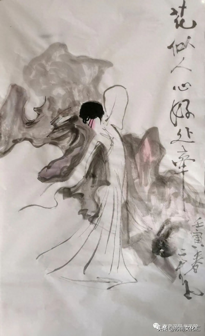 著名戏剧人物画家高马得传承人《高晴、高多姐弟画展》追记(图82)