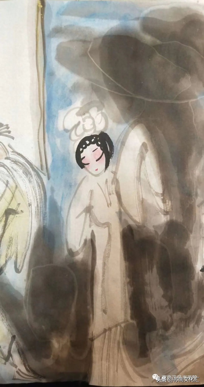 著名戏剧人物画家高马得传承人《高晴、高多姐弟画展》追记(图81)