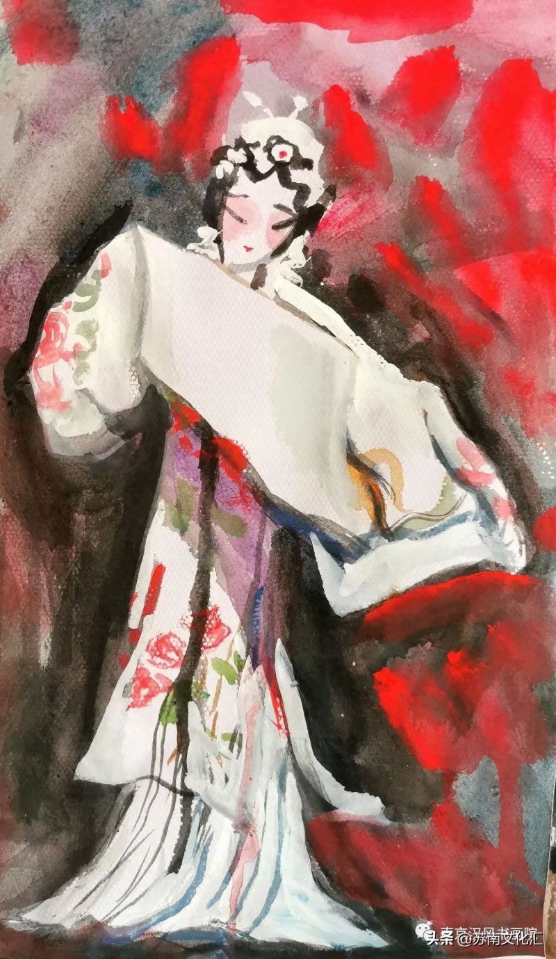 著名戏剧人物画家高马得传承人《高晴、高多姐弟画展》追记(图84)