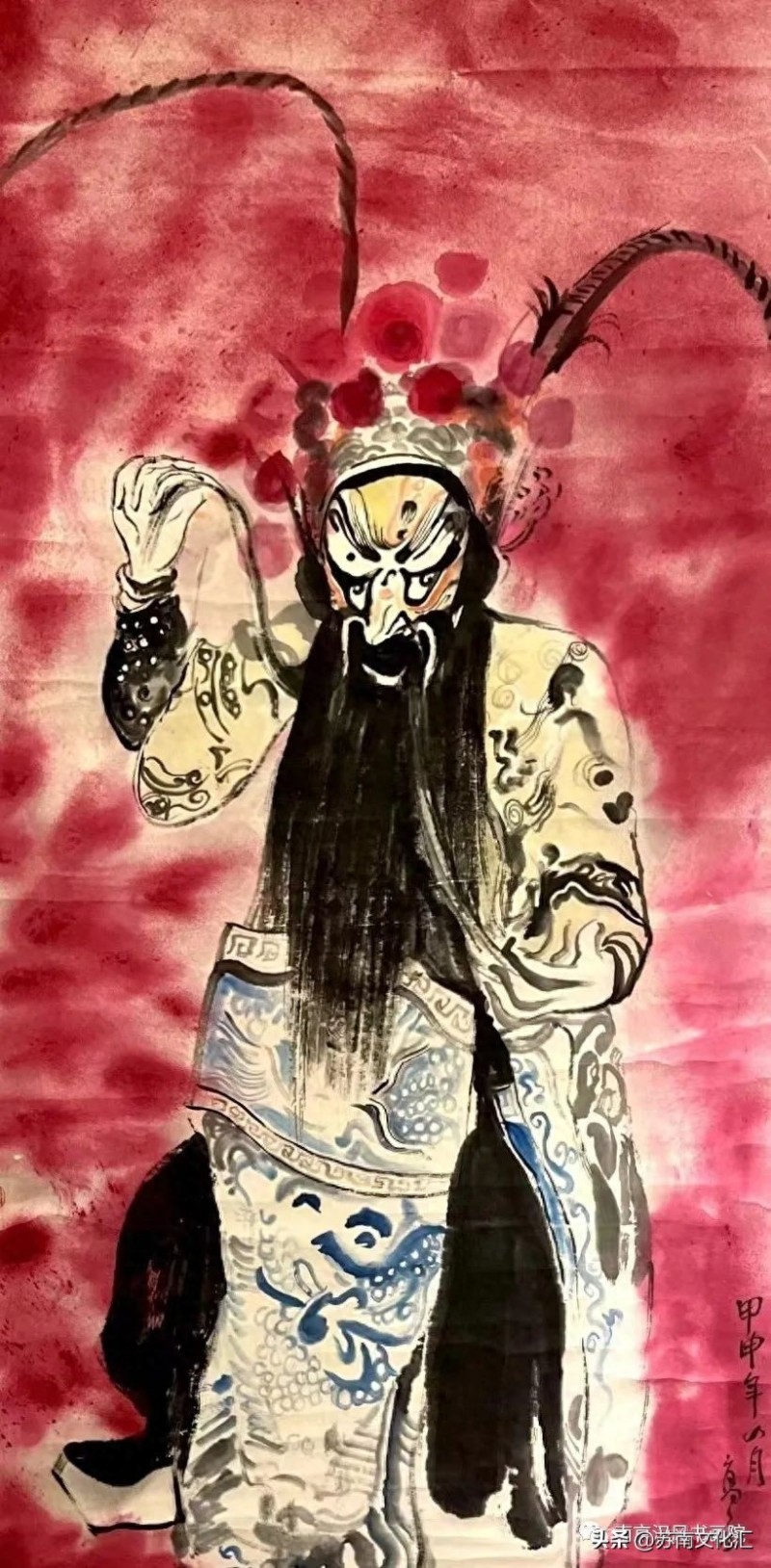 著名戏剧人物画家高马得传承人《高晴、高多姐弟画展》追记(图91)