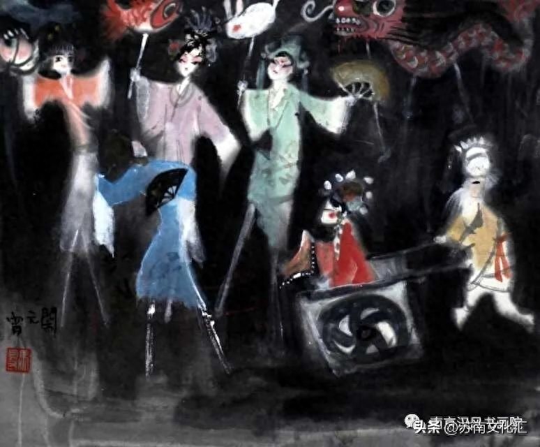 著名戏剧人物画家高马得传承人《高晴、高多姐弟画展》追记(图6)