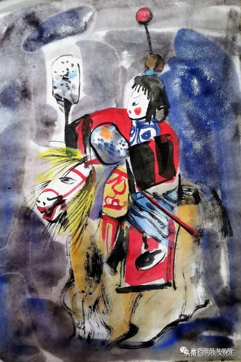著名戏剧人物画家高马得传承人《高晴、高多姐弟画展》追记(图78)