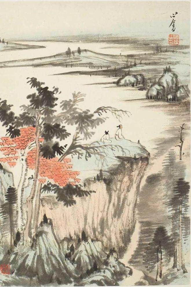立尽千峰浑作雪，吹开天地放奇花——读《张大千、溥心畬合作山水册》(图11)